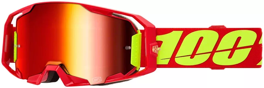 100% ARmatic Mirror Red Goggles with Quick-Release 3D Lens Technology