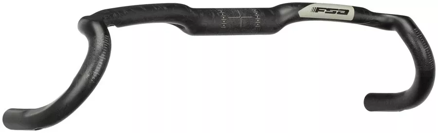 FSA K-Force AGX Drop Handlebar, 31.8mm Clamp Diameter, 460mm Width, Gravel Geometry, Loop Design – Carbon