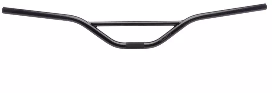 Surly Sunrise Bar Handlebar - 22.2mm Clamp, 31.8mm Shims Included, 820mm Width, 83mm Rise, Chromoly, Black, *Light Surface Oxidation