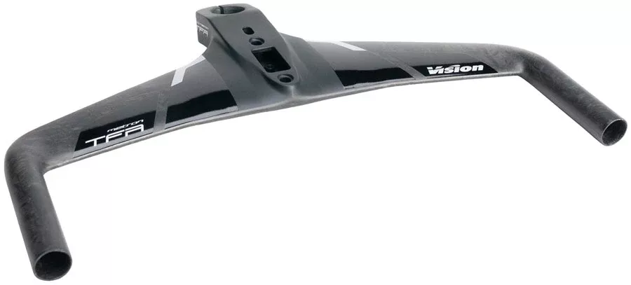 Vision Metron TFA EVO Base Bar, High-Modulus Carbon, 400mm Width, 90mm Stem, Adjustable Stack 5-95mm - Black