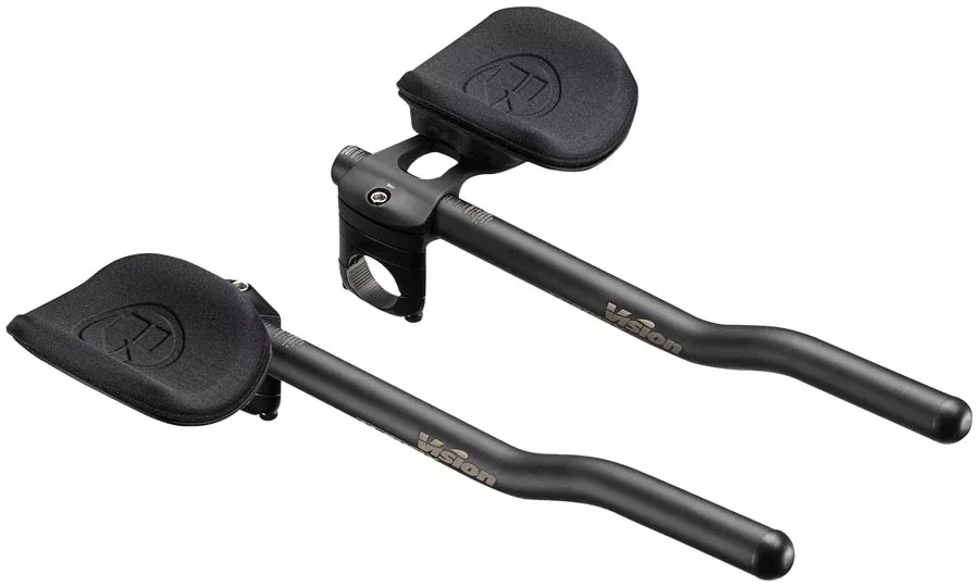 Vision Trimax Clip-On Aerobar, Alloy, 31.8mm Clamp, Internal Cable Routing, Di2 Compatible - Black
